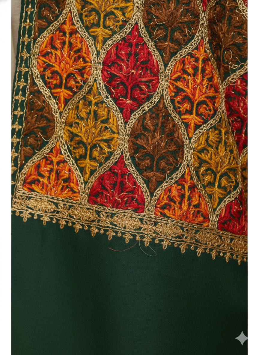 Heritage-Inspired Multicolor Kashmiri Stole