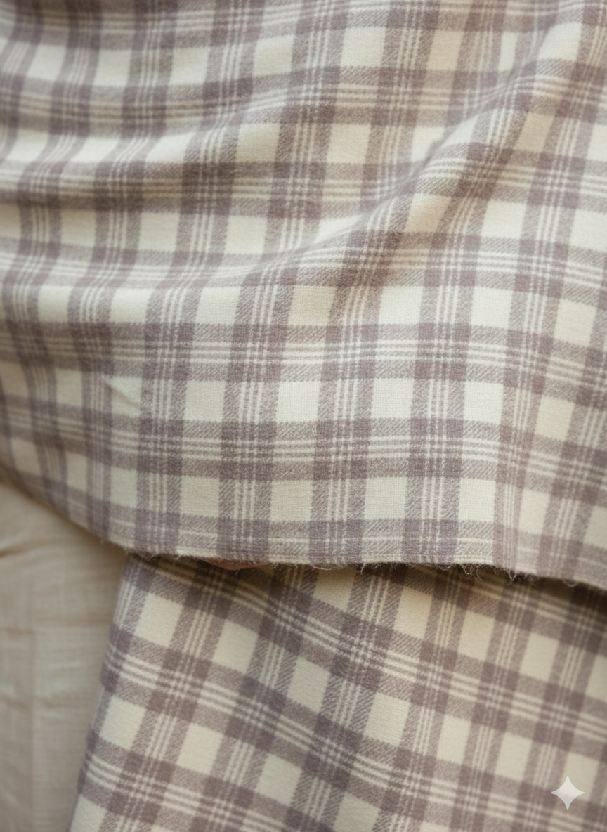 Men's Beige Check Lohi