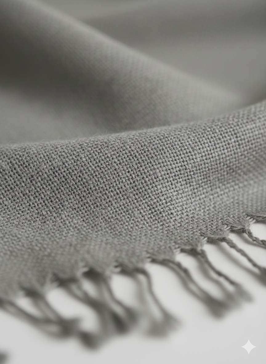 Classic Grey Solid Stole