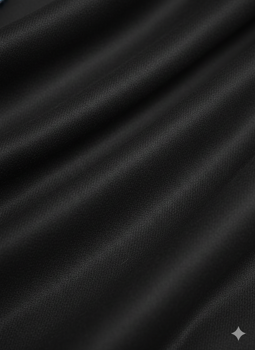 Men's Black Plain Lohi