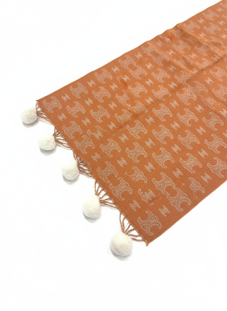 Warm Orange Hue Pom Poms