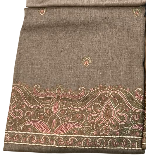 Unstitched Women's Winter Suit with Matching Shawl